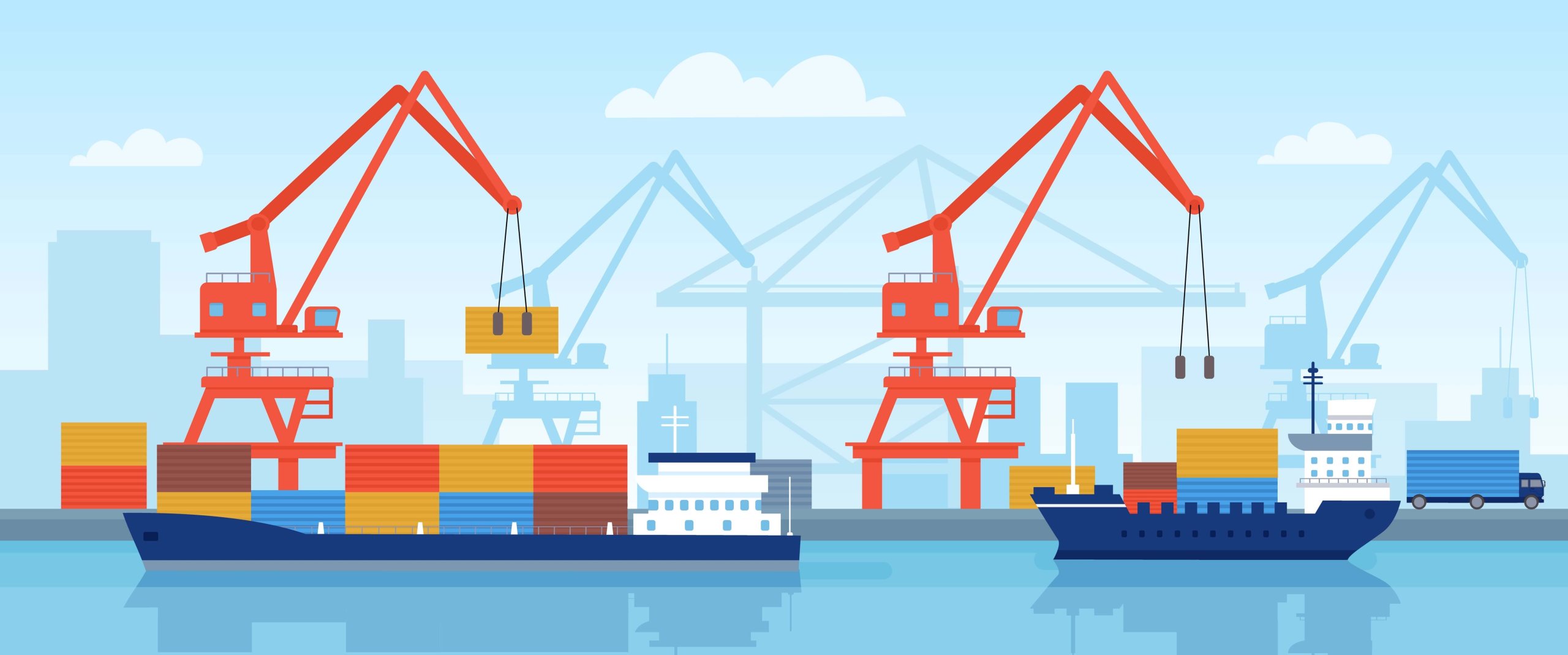 transports-maritimes-opportunites-international image d'illustration : export via les transports maritimes